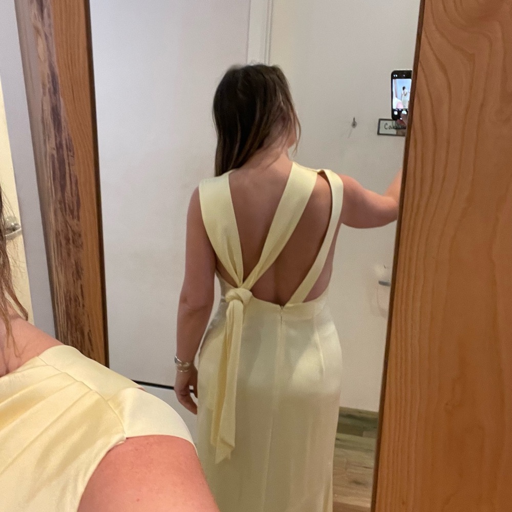 Elegant Yellow Evening Gown- Anthropologie - Worn Once! Gorgeous gown - Picture 7 of 9
